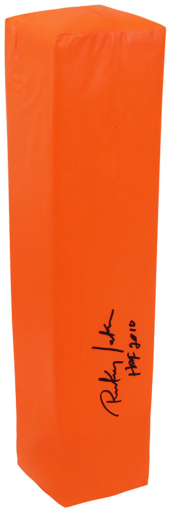 Rickey Jackson Signed Champro Orange Endzone Football Pylon w/HOF 2010 - JACPYL301 - Rickey Jackson Signed Champro Orange Endzone Football Pylon w/HOF 2010 product image