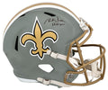 Rickey Jackson Signed New Orleans Saints FLASH Riddell Full Size Speed Replica Helmet w/HOF 2010 - JACREP317 - Rickey Jackson Signed New Orleans Saints FLASH Riddell Full Size Speed Replica Helmet w/HOF 2010 product image