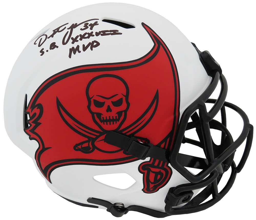 Dexter Jackson Signed Tampa Bay Buccaneers Lunar Eclipse Riddell Full Size Speed Replica Helmet w/SB XXXVII MVP - JACREP331 - Dexter Jackson Signed Tampa Bay Buccaneers Lunar Eclipse Riddell Full Size Speed Replica Helmet w/SB XXXVII MVP product image