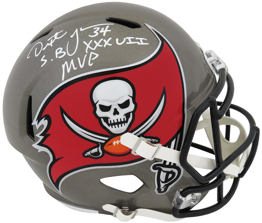 Dexter Jackson Signed Tampa Bay Buccaneers Riddell Full Size Speed Replica Helmet w/SB XXXVII MVP - JACREP332 - Dexter Jackson Signed Tampa Bay Buccaneers Riddell Full Size Speed Replica Helmet w/SB XXXVII MVP product image