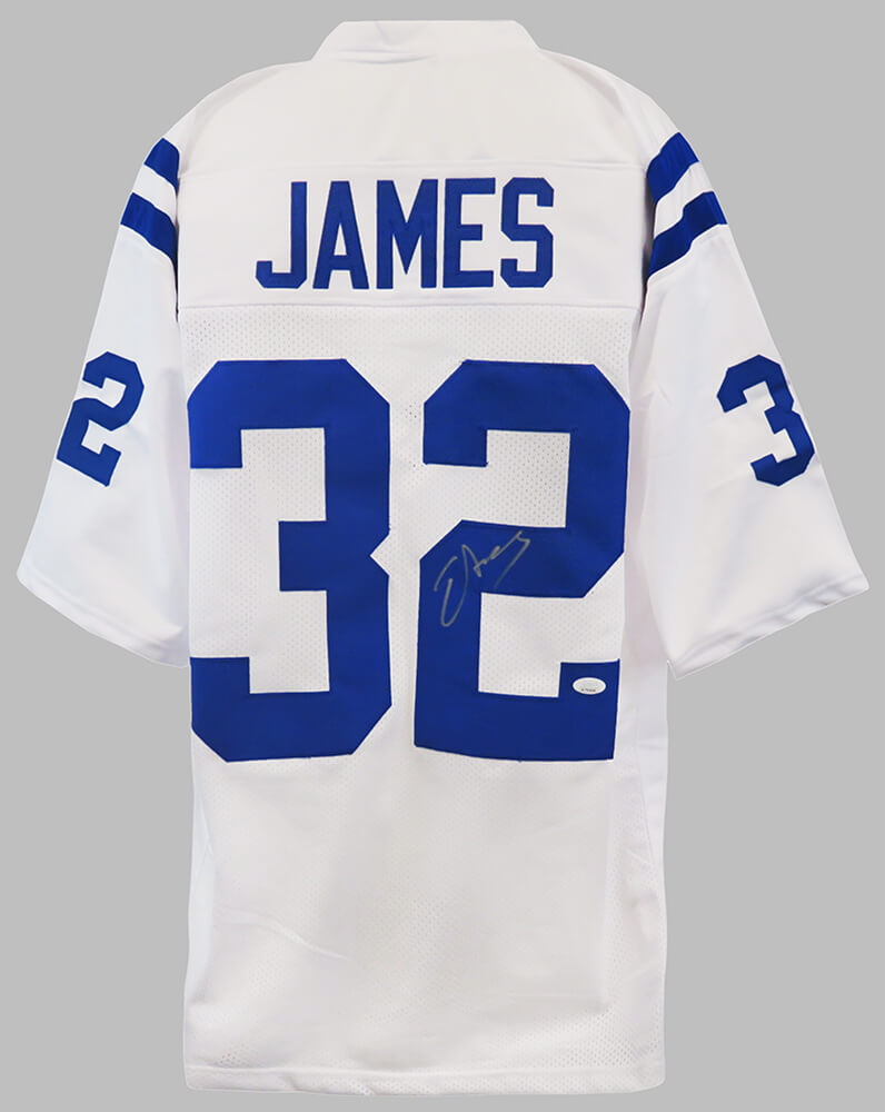 Edgerrin James Signed White Custom Football Jersey - (JSA) - JAMJRY300 - Edgerrin James Signed White Custom Football Jersey - (JSA) product image