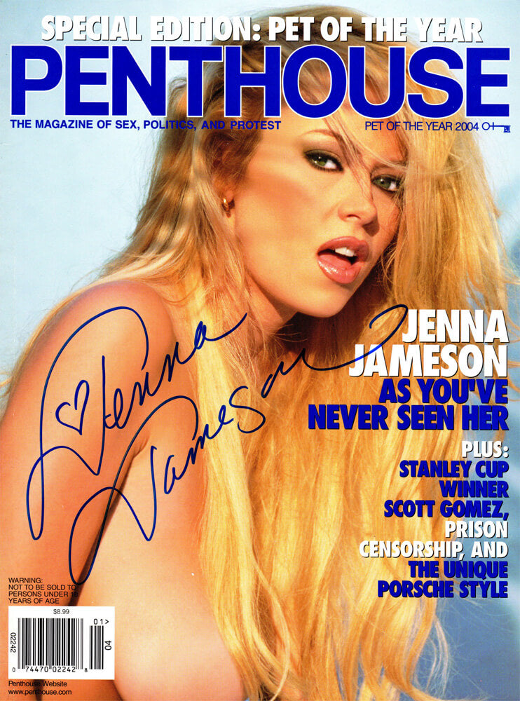 Jenna Jameson Signed Penthouse '2004 Pet Of The Year' Original Magazine - JAMMAG504 - Jenna Jameson Signed Penthouse '2004 Pet Of The Year' Original Magazine product image