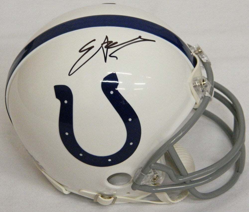 Edgerrin James Signed Indianapolis Colts Riddell Mini Helmet - JAMMIN300 - Edgerrin James Signed Indianapolis Colts Riddell Mini Helmet product image