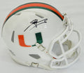Edgerrin James Signed Miami Hurricanes Riddell Speed Mini Helmet - JAMMIN301 - Edgerrin James Signed Miami Hurricanes Riddell Speed Mini Helmet product image
