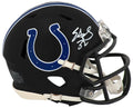 Edgerrin James Signed Indianapolis Colts 2023 Black Alternate Riddell Speed Mini Helmet - JAMMIN302 - Edgerrin James Signed Indianapolis Colts 2023 Black Alternate Riddell Speed Mini Helmet product image