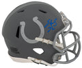 Edgerrin James Signed Indianapolis Colts SLATE Riddell Speed Mini Helmet - JAMMIN303 - Edgerrin James Signed Indianapolis Colts SLATE Riddell Speed Mini Helmet product image