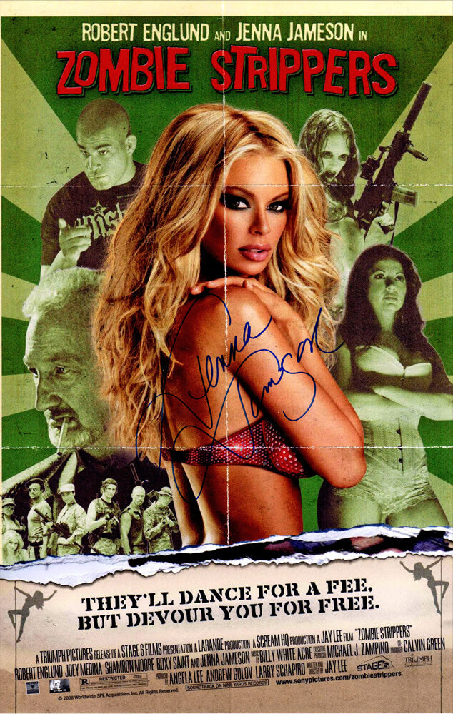 Jenna Jameson Signed Zombie Strippers 11x17 Mini Movie Poster - JAMPST504 - Jenna Jameson Signed Zombie Strippers 11x17 Mini Movie Poster product image