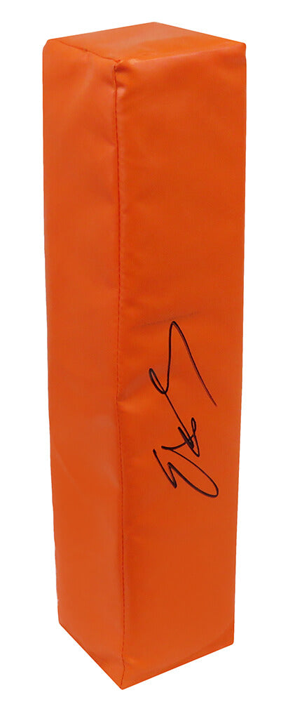Edgerrin James Signed Orange Endzone Football Pylon - JAMPYL300 - Edgerrin James Signed Orange Endzone Football Pylon product image