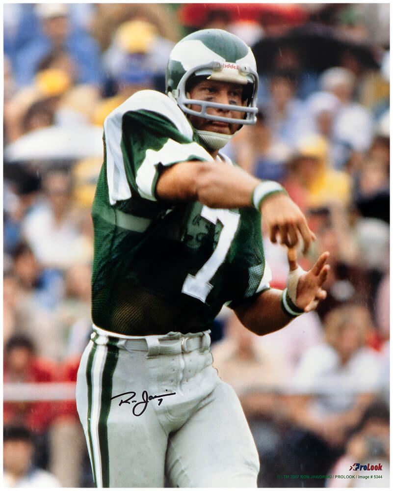 Ron Jaworski Signed Philadelphia Eagles Passing Action 16x20 Photo - JAW16P300 - Ron Jaworski Signed Philadelphia Eagles Passing Action 16x20 Photo product image