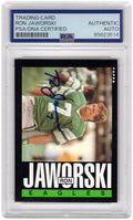 Ron Jaworski Signed Philadelphia Eagles 1985 Topps Football Card #132 - (PSA Encapsulated) - JAWCAR304 - Ron Jaworski Signed Philadelphia Eagles 1985 Topps Football Card #132 - (PSA Encapsulated) product image