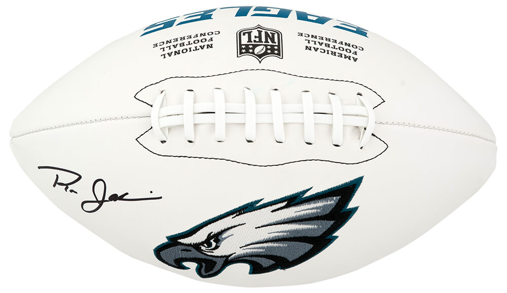 Ron Jaworski Signed Wilson Philadelphia Eagles White Logo Football - JAWFTB302 - Ron Jaworski Signed Wilson Philadelphia Eagles White Logo Football product image