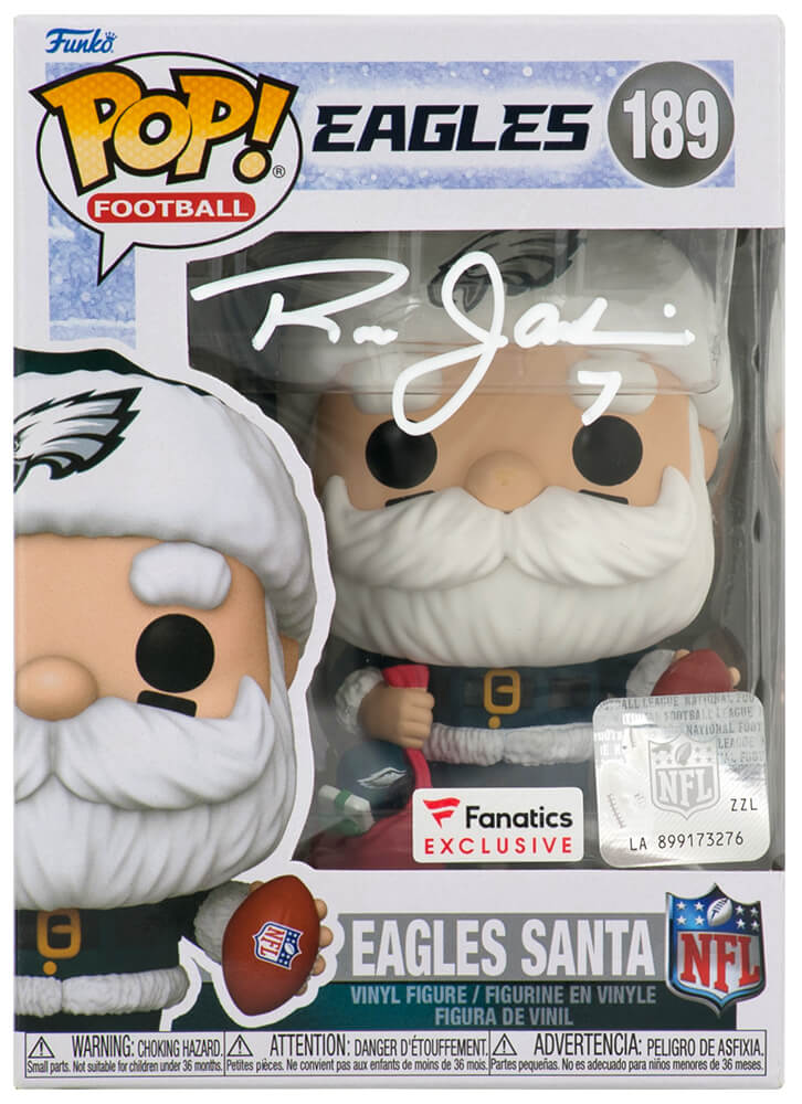 Ron Jaworski Signed Philadelphia Eagles 'SANTA' Funko Pop Doll #189 - JAWFUN300 - Ron Jaworski Signed Philadelphia Eagles 'SANTA' Funko Pop Doll #189 product image