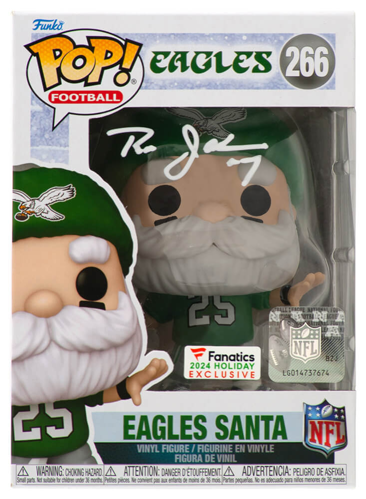 Ron Jaworski Signed Philadelphia Eagles SANTA Funko Pop Doll #266 - JAWFUN301 - Ron Jaworski Signed Philadelphia Eagles SANTA Funko Pop Doll #266 product image