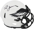Ron Jaworski Signed Philadelphia Eagles Lunar Eclipse Riddell Speed Mini Helmet - JAWMIN301 - Ron Jaworski Signed Philadelphia Eagles Lunar Eclipse Riddell Speed Mini Helmet product image