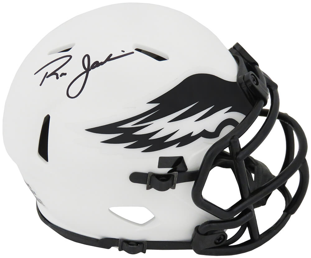 Ron Jaworski Signed Philadelphia Eagles Lunar Eclipse Riddell Speed Mini Helmet - JAWMIN301 - Ron Jaworski Signed Philadelphia Eagles Lunar Eclipse Riddell Speed Mini Helmet product image