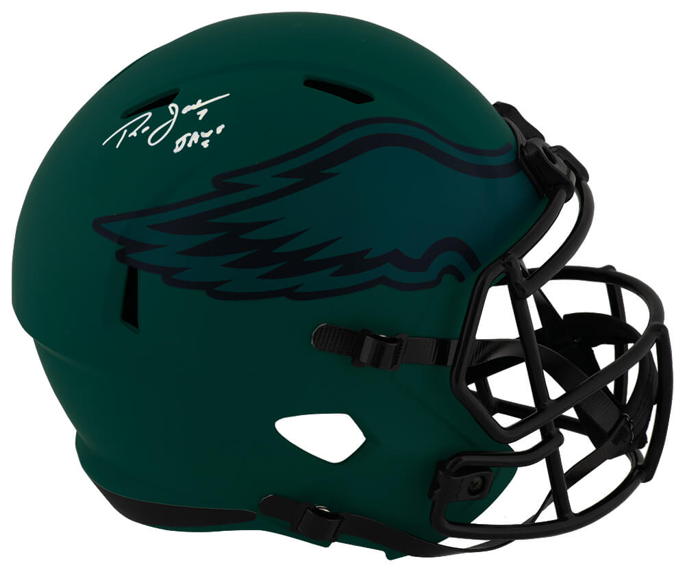 Ron Jaworski Signed Philadelphia Eagles RAVE Riddell Full Size Speed Replica Helmet w/Jaws - JAWREP306 - Ron Jaworski Signed Philadelphia Eagles RAVE Riddell Full Size Speed Replica Helmet w/Jaws product image