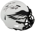 Ron Jaworski & Mike Quick Signed Lunar Eclipse Riddell Full Size Speed Replica Helmet w/Eagles HOF - JAWREP320 - Ron Jaworski & Mike Quick Signed Lunar Eclipse Riddell Full Size Speed Replica Helmet w/Eagles HOF product image