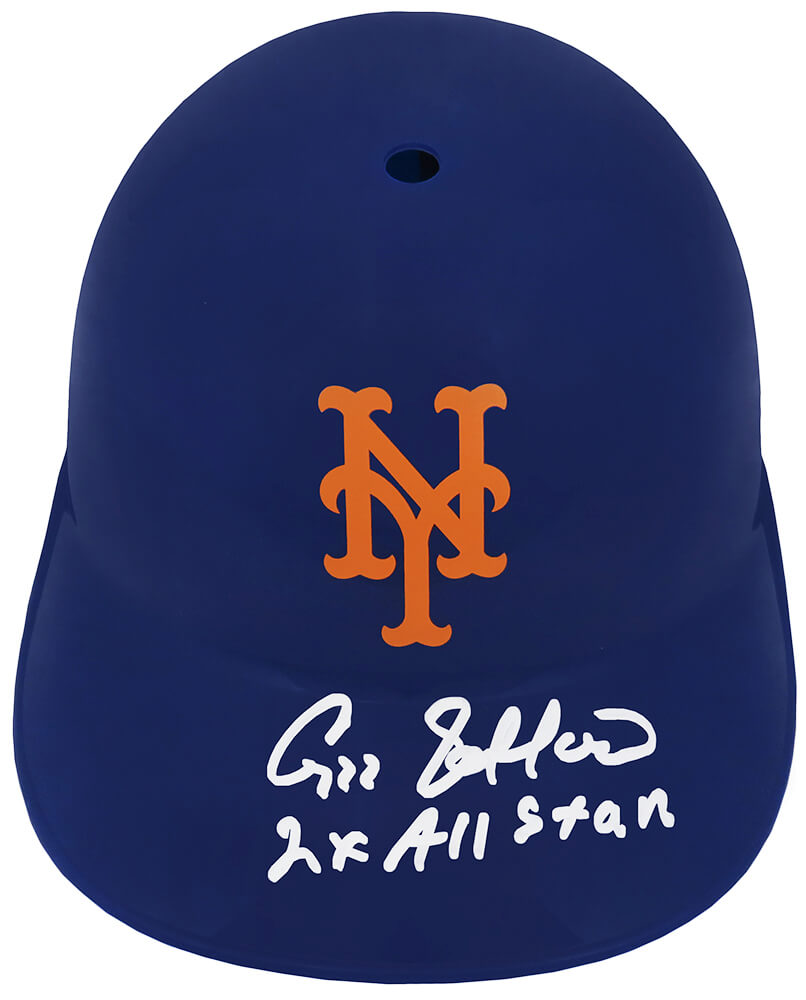 Gregg Jefferies Signed New York Mets Replica Souvenir Batting Helmet w/2x All Star - JEFBTH100 - Gregg Jefferies Signed New York Mets Replica Souvenir Batting Helmet w/2x All Star product image