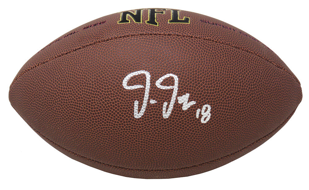 Justin Jefferson Signed Wilson Super Grip Full Size NFL Football - JEFFTB310 - Justin Jefferson Signed Wilson Super Grip Full Size NFL Football product image