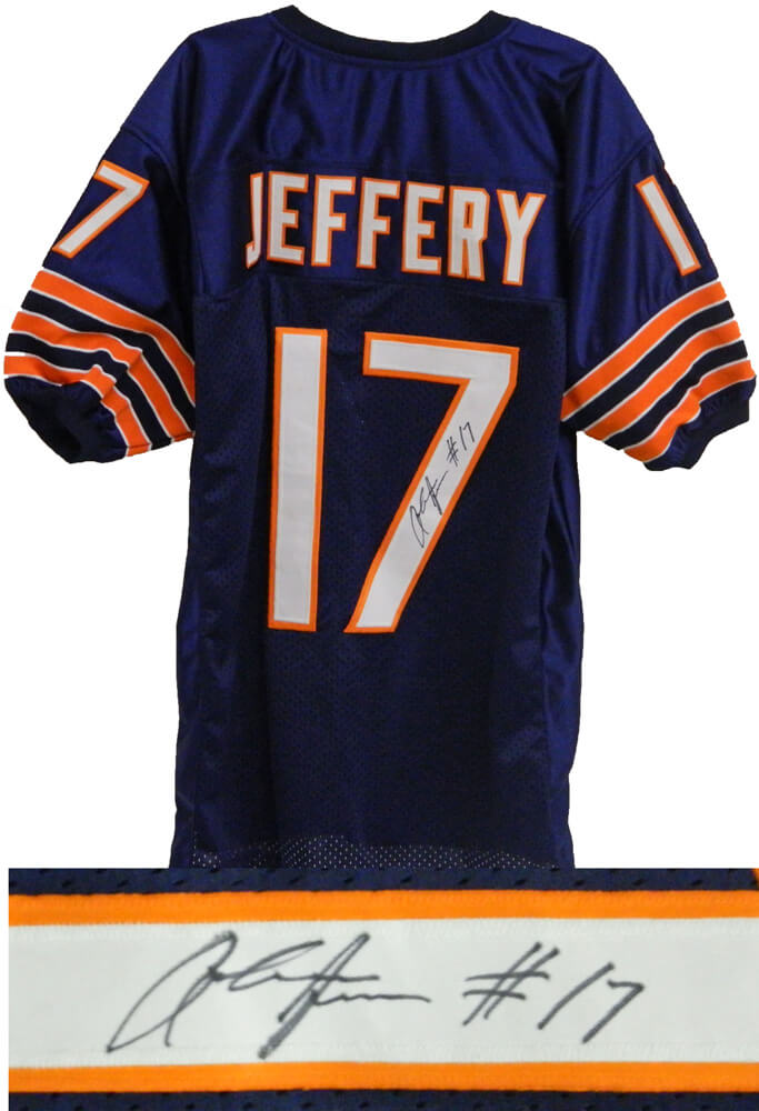 Alshon Jeffery Signed Navy Custom Jersey - JEFJRY300 - Alshon Jeffery Signed Navy Custom Jersey product image