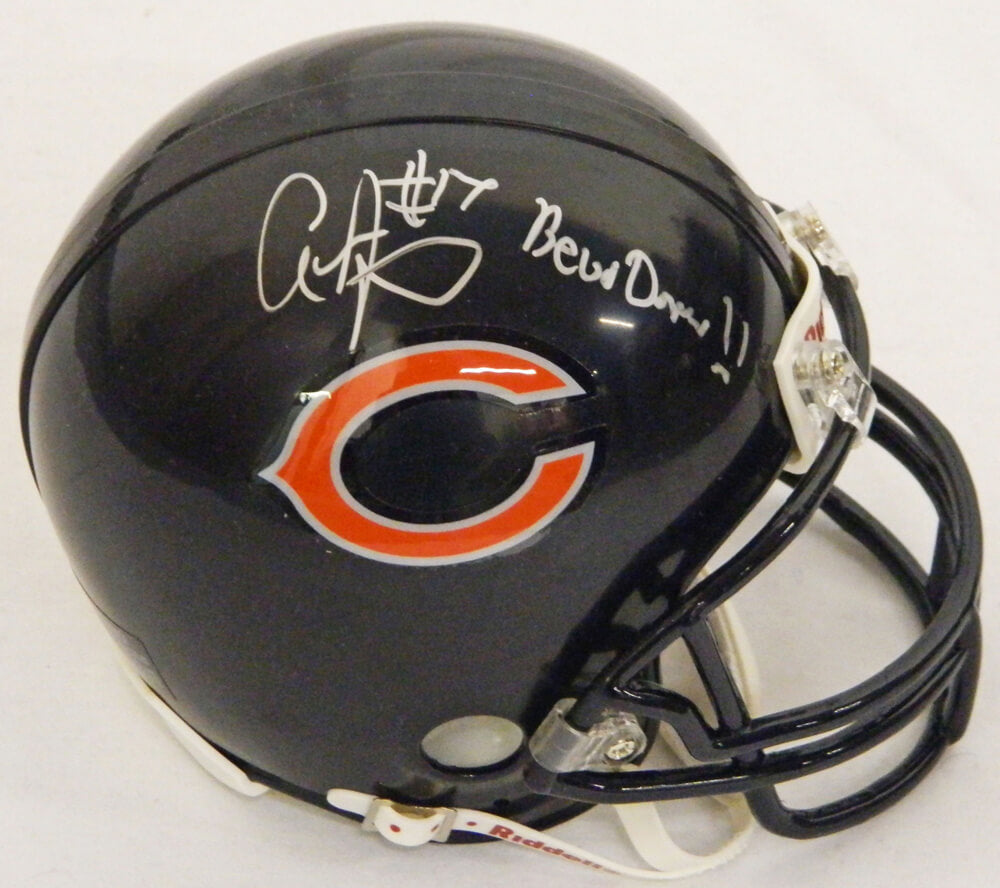 Alshon Jeffery Signed Bears Riddell Replica Mini Helmet w/Bear Down - JEFMIN302 - Alshon Jeffery Signed Bears Riddell Replica Mini Helmet w/Bear Down product image