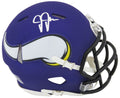Justin Jefferson Signed Vikings Riddell Speed Mini Helmet - JEFMIN312 - Justin Jefferson Signed Vikings Riddell Speed Mini Helmet product image