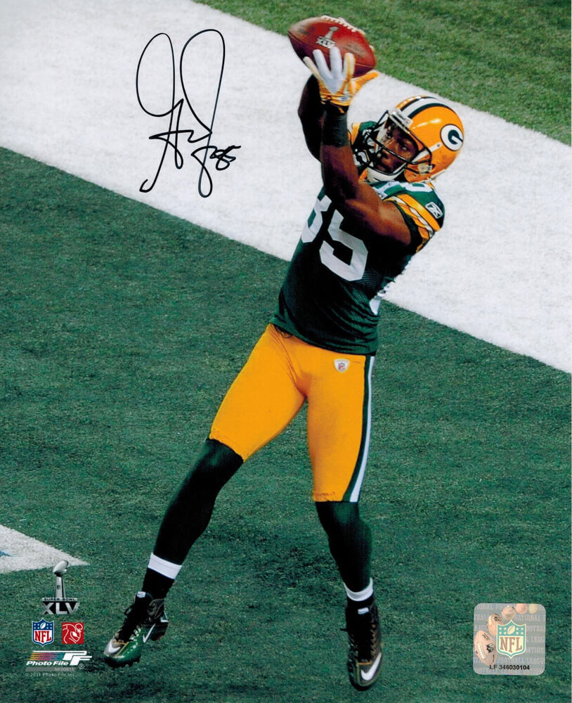 Greg Jennings Signed Packers SB XLV TD 8x10 Photo - JEN08P301 - Greg Jennings Signed Packers SB XLV TD 8x10 Photo product image