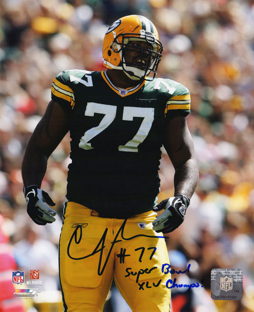 Cullen Jenkins Signed Packers 8x10 Photo w/Super Bowl XLV Champs - JEN08P320 - Cullen Jenkins Signed Packers 8x10 Photo w/Super Bowl XLV Champs product image