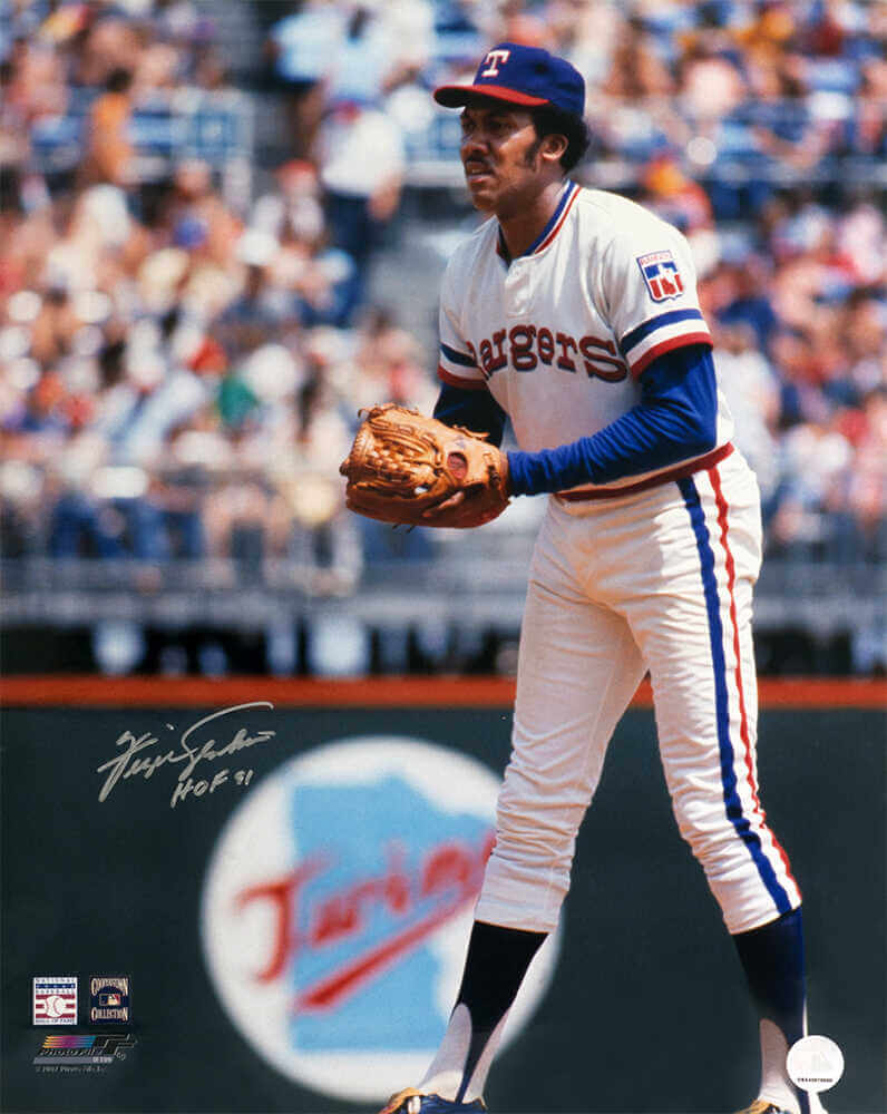Fergie Jenkins Signed Texas Rangers White Jersey Pitching 16x20 Photo w/HOF'91 - JEN16P105 - Fergie Jenkins Signed Texas Rangers White Jersey Pitching 16x20 Photo w/HOF'91 product image
