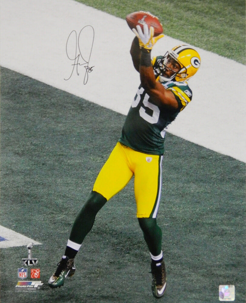 Greg Jennings Signed Packers SB XLV TD 16x20 Photo - JEN16P300 - Greg Jennings Signed Packers SB XLV TD 16x20 Photo product image