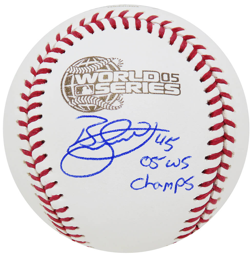 Bobby Jenks Signed Rawlings Official 2005 World Series (Chicago White Sox) Baseball w/05 WS Champs - JENBSB123 - Bobby Jenks Signed Rawlings Official 2005 World Series (Chicago White Sox) Baseball w/05 WS Champs product image