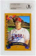 Bobby Jenks Signed 2002 Topps Traded Rookie Baseball Card #T172 - (Beckett Encapsulated) - JENCAR124 - Bobby Jenks Signed 2002 Topps Traded Rookie Baseball Card #T172 - (Beckett Encapsulated) product image