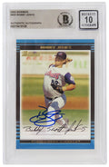 Bobby Jenks Signed 2002 Bowman Rookie Baseball Card #400 - (Beckett - Auto Grade 10) - JENCAR126 - Bobby Jenks Signed 2002 Bowman Rookie Baseball Card #400 - (Beckett - Auto Grade 10) product image