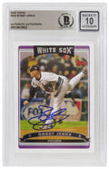 Bobby Jenks Signed White Sox 2006 Topps Baseball Card #454 - (Beckett - Auto Grade 10) - JENCAR128 - Bobby Jenks Signed White Sox 2006 Topps Baseball Card #454 - (Beckett - Auto Grade 10) product image