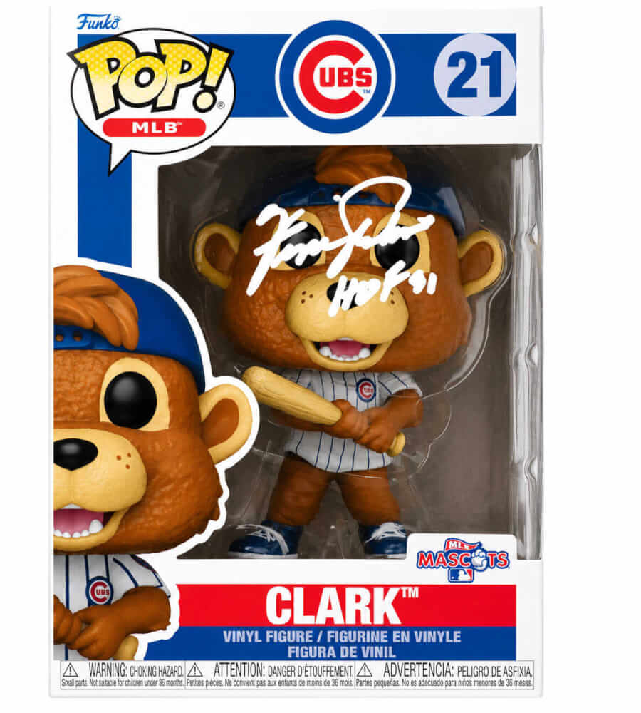 Fergie Jenkins Signed Chicago Cubs Clark Mascot Funko Pop Doll #21 w/HOF'91 - JENFUN100 - Fergie Jenkins Signed Chicago Cubs Clark Mascot Funko Pop Doll #21 w/HOF'91 product image