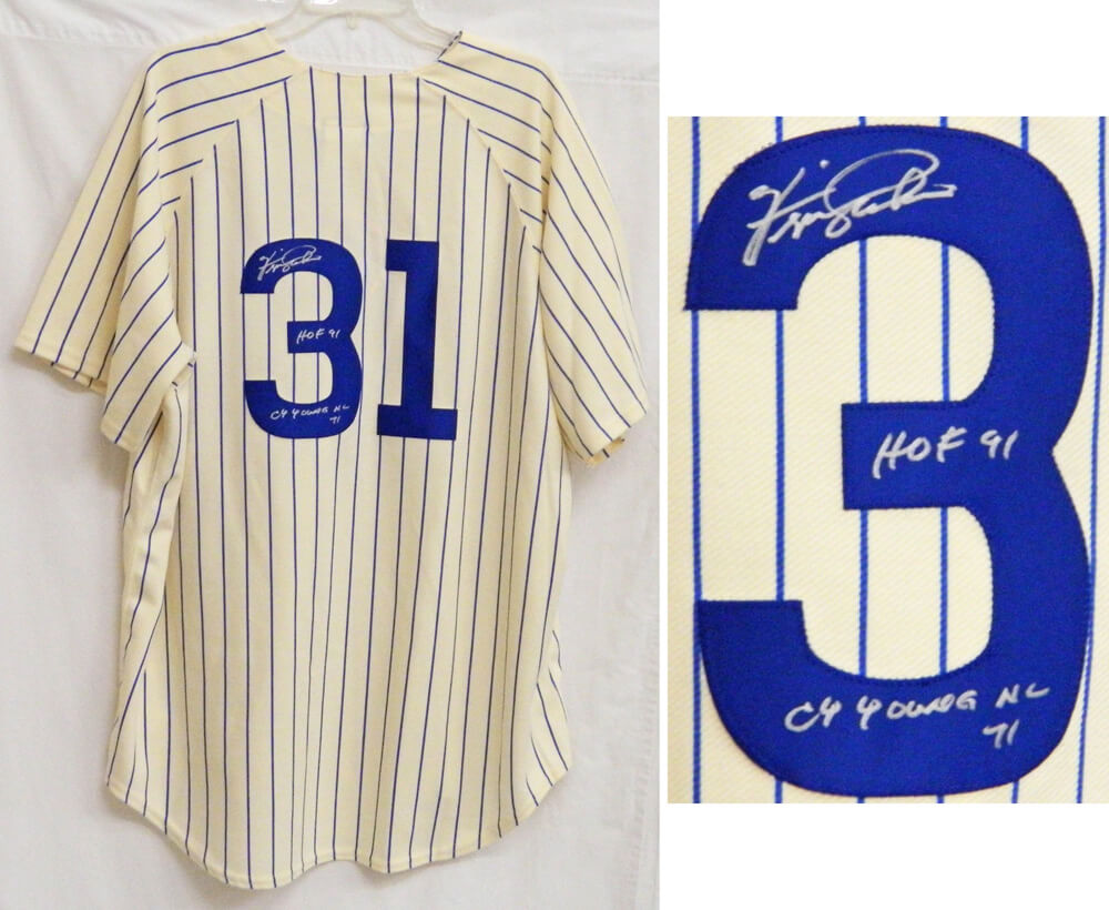 Fergie Jenkins Signed Cubs Throwback Cooperstown Collection Jersey w/HOF'91 & 71 NL Cy - JENJRY100 - Fergie Jenkins Signed Cubs Throwback Cooperstown Collection Jersey w/HOF'91 & 71 NL Cy product image