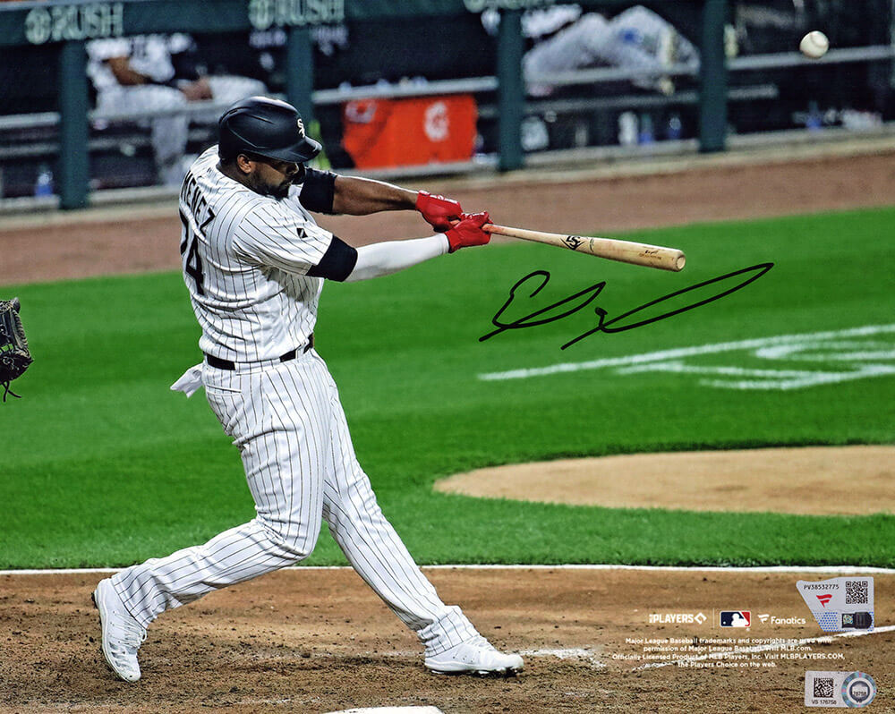 Eloy Jimenez Signed Chicago White Sox Hitting 8x10 Photo - (Fanatics) - JIM08P100 - Eloy Jimenez Signed Chicago White Sox Hitting 8x10 Photo - (Fanatics) product image