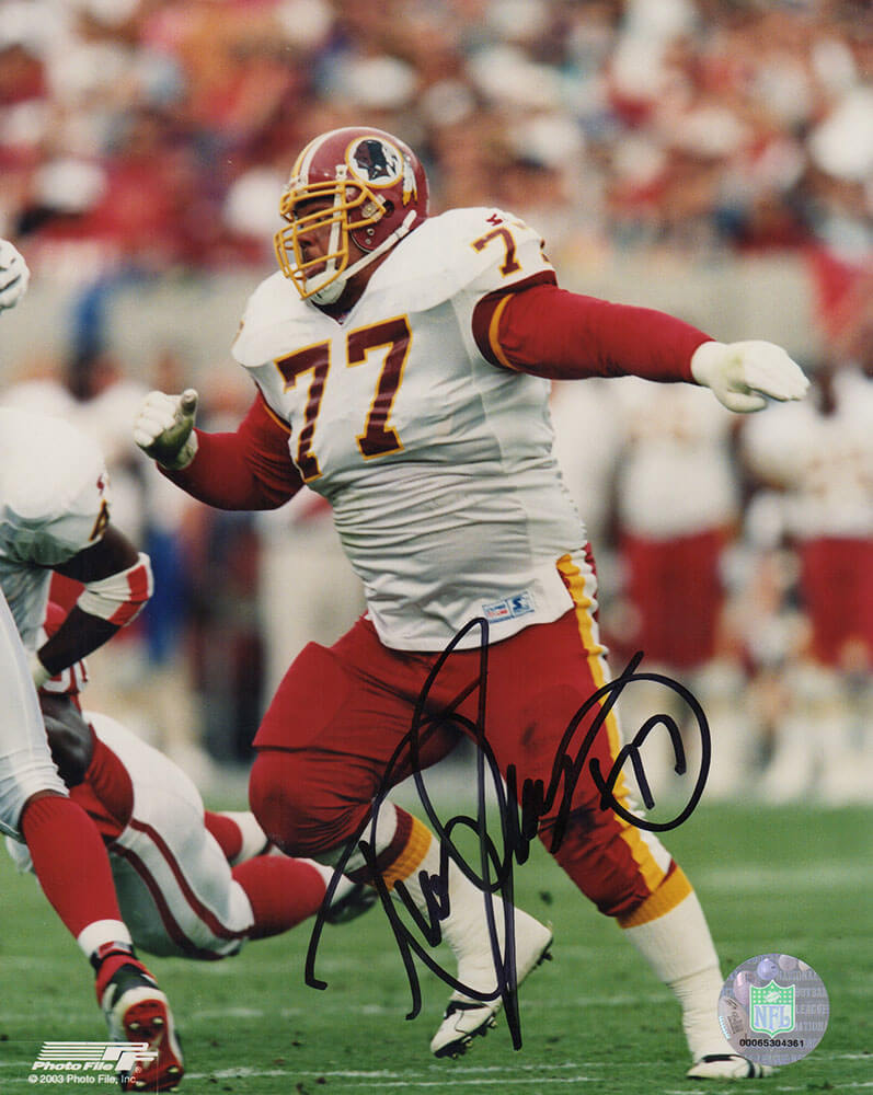 Tre Johnson Signed Washington Football Team White Jersey Action 8x10 Photo - JOH08P325TW - Tre Johnson Signed Washington Football Team White Jersey Action 8x10 Photo product image