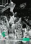 Magic Johnson Signed Michigan State Spartans Slam Dunk B&W 16x20 Photo - JOH16P243 - Magic Johnson Signed Michigan State Spartans Slam Dunk B&W 16x20 Photo product image