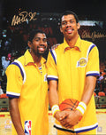 Magic Johnson & Kareem Abdul Jabbar Signed Lakers 16x20 Photo - JOH16P276 - Magic Johnson & Kareem Abdul Jabbar Signed Lakers 16x20 Photo product image