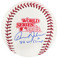Howard Johnson Signed Rawlings 1984 World Series (Detroit Tigers) Baseball w/84 WS Champs - JOHBSB110 - Howard Johnson Signed Rawlings 1984 World Series (Detroit Tigers) Baseball w/84 WS Champs product image
