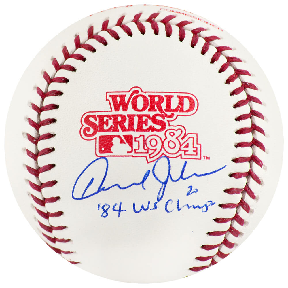 Howard Johnson Signed Rawlings 1984 World Series (Detroit Tigers) Baseball w/84 WS Champs - JOHBSB110 - Howard Johnson Signed Rawlings 1984 World Series (Detroit Tigers) Baseball w/84 WS Champs product image