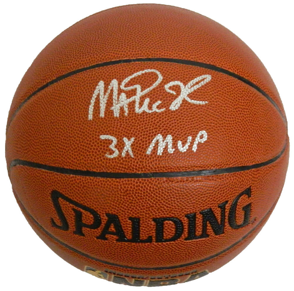 Magic Johnson Signed Spalding Indoor/Outdoor Basketball w/3x MVP - JOHBSK207 - Magic Johnson Signed Spalding Indoor/Outdoor Basketball w/3x MVP product image