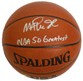Magic Johnson Signed Spalding Indoor/Outdoor Basketball w/NBA 50 Greatest - JOHBSK208 - Magic Johnson Signed Spalding Indoor/Outdoor Basketball w/NBA 50 Greatest product image