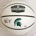 Magic Johnson Signed Rawlings Michigan State Spartans Logo Basketball - JOHBSK210 - Magic Johnson Signed Rawlings Michigan State Spartans Logo Basketball product image