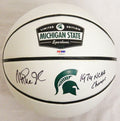 Magic Johnson Signed Rawlings Michigan State Logo Basketball w/79 Champs - JOHBSK211 - Magic Johnson Signed Rawlings Michigan State Logo Basketball w/79 Champs product image