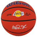 Magic Johnson Signed Wilson Los Angeles Lakers Logo NBA Basketball - JOHBSK224 - Magic Johnson Signed Wilson Los Angeles Lakers Logo NBA Basketball product image