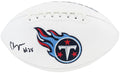 Chris Johnson Signed Tennessee Titans White Logo Football - JOHFTB314 - Chris Johnson Signed Tennessee Titans White Logo Football product image