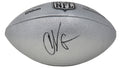 Chad Johnson Signed Wilson Duke Silver Metallic NFL Full Size Replica Football - JOHFTB331 - Chad Johnson Signed Wilson Duke Silver Metallic NFL Full Size Replica Football product image