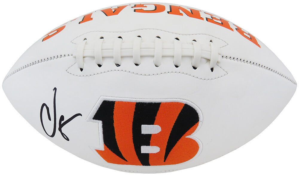 Chad Johnson Signed Cincinnati Bengals White Logo Football - JOHFTB332 - Chad Johnson Signed Cincinnati Bengals White Logo Football product image
